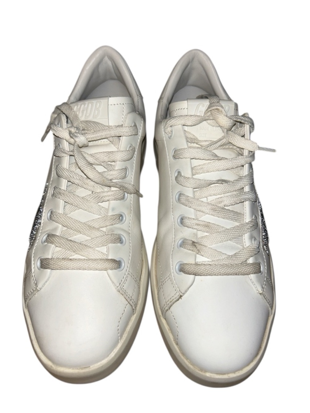 Women’s Purestar in white leather with silver Swarovski crystal star Size 41 - Picture 4 of 14
